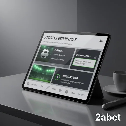 Tela do site 2abet com opções de apostas esportivas.