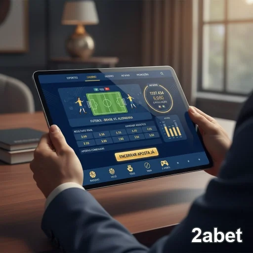 Interface do 2abet mostrando cadastro e apostas seguras.
