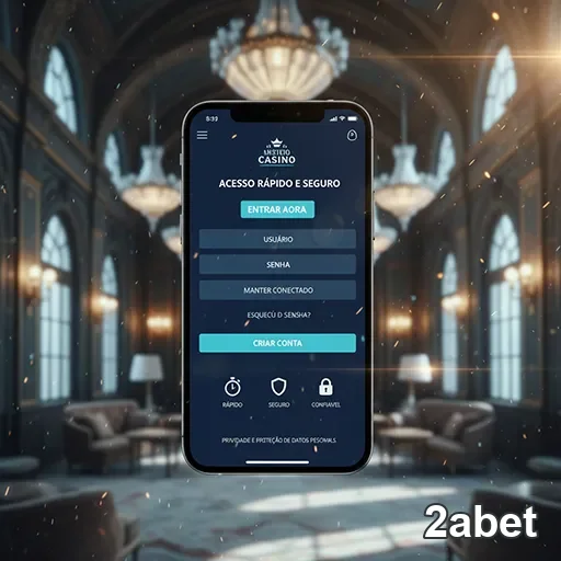 Tela de login da 2abet para acesso rápido e seguro.