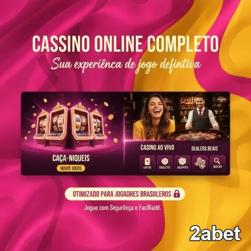 Interface da 2abet mostrando acesso a caça-níqueis e cassino ao vivo.