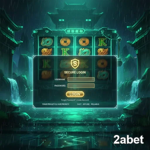 Tela de login seguro da 2abet para jogadores VIP.