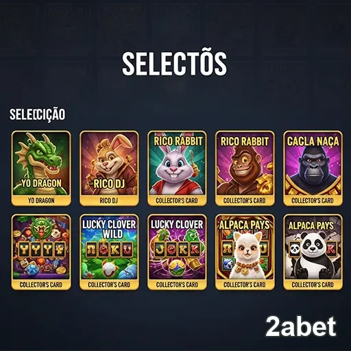 Interface do aplicativo 2abet com jogos VIP acessíveis.