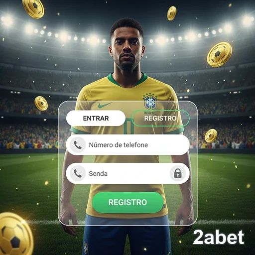 Tela de registro da 2abet com foco em serviços VIP.