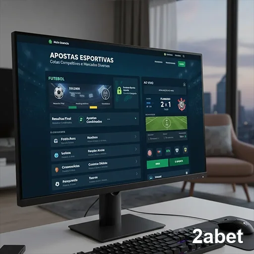 Tela da 2abet mostrando apostas esportivas ao vivo.