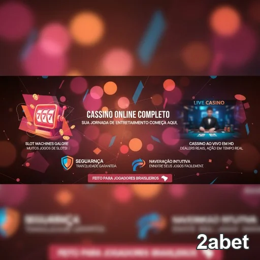 Imagem da plataforma 2abet destacando jogos VIP e cassino ao vivo.