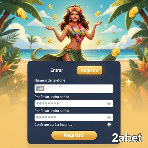 Usuário inicia o login no 2abet com interface amigável.