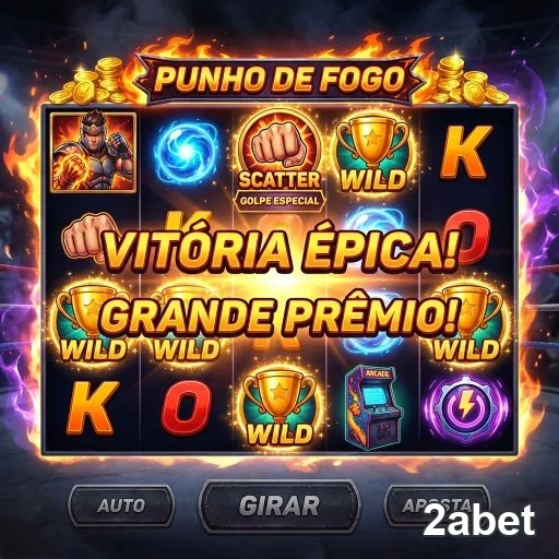 Interface da 2abet mostrando o jogo Punho de Fogo.