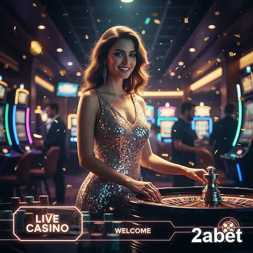Jogadora em cassino ao vivo na 2abet com mesa de roleta.