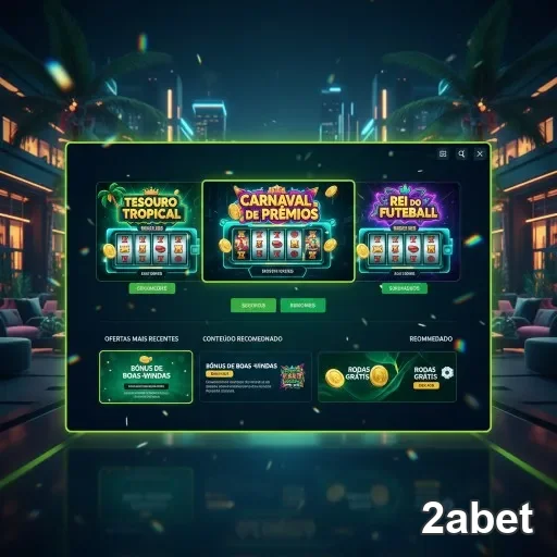 Interface atraente do 2abet destacando jogos VIP.