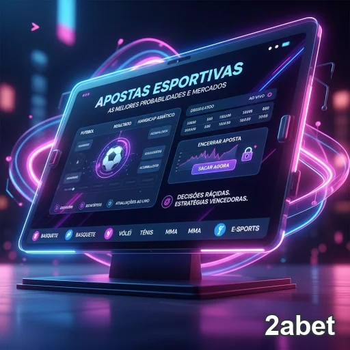 Tela de apostas esportivas da 2abet mostrando opções VIP.