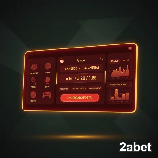 Interface da plataforma 2abet com serviços VIP em destaque.
