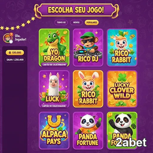 2abet apresenta seleção de jogos populares no cassino.