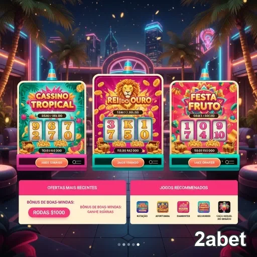 Tela do aplicativo 2abet com jogos e suporte visual.
